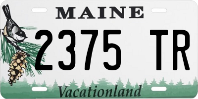 ME license plate 2375TR