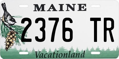 ME license plate 2376TR