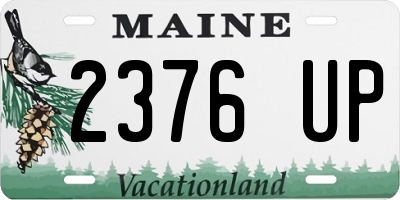 ME license plate 2376UP