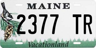 ME license plate 2377TR