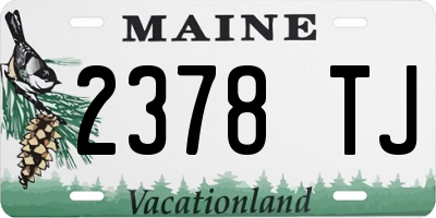 ME license plate 2378TJ