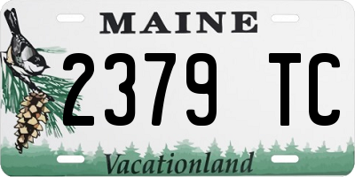 ME license plate 2379TC