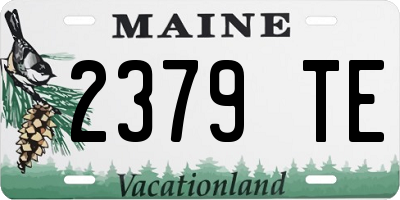 ME license plate 2379TE