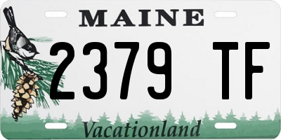 ME license plate 2379TF