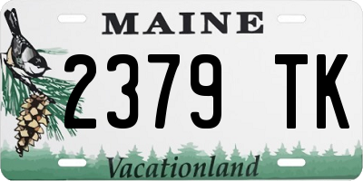 ME license plate 2379TK