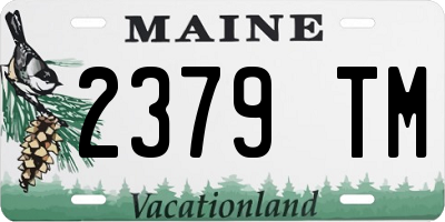 ME license plate 2379TM