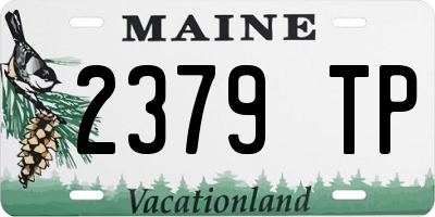 ME license plate 2379TP