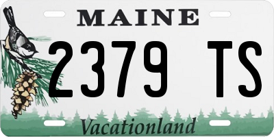 ME license plate 2379TS