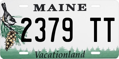 ME license plate 2379TT