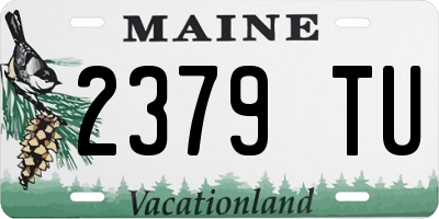 ME license plate 2379TU
