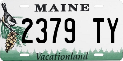 ME license plate 2379TY