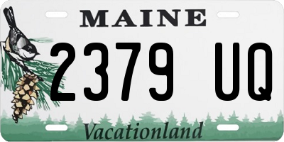 ME license plate 2379UQ