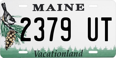 ME license plate 2379UT