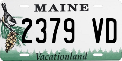 ME license plate 2379VD