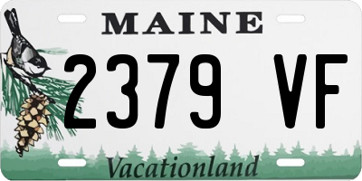 ME license plate 2379VF