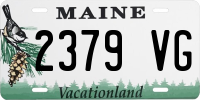 ME license plate 2379VG