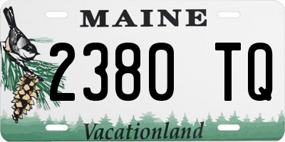 ME license plate 2380TQ