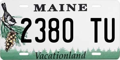 ME license plate 2380TU
