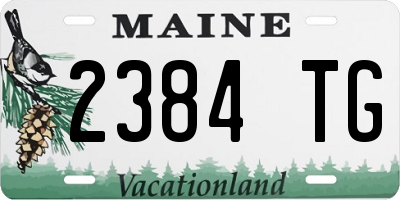ME license plate 2384TG