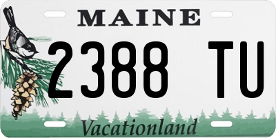ME license plate 2388TU