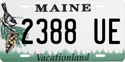 ME license plate 2388UE