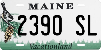 ME license plate 2390SL