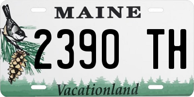 ME license plate 2390TH