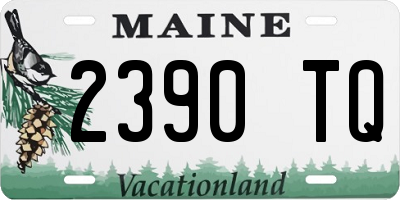 ME license plate 2390TQ
