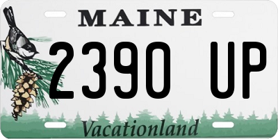 ME license plate 2390UP