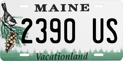 ME license plate 2390US