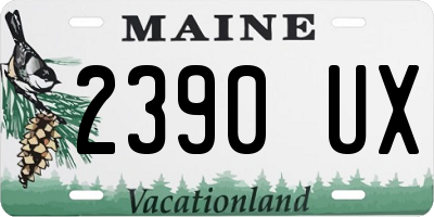 ME license plate 2390UX