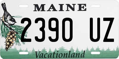 ME license plate 2390UZ