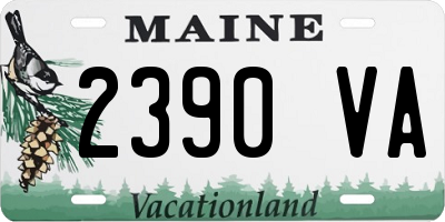 ME license plate 2390VA