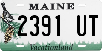 ME license plate 2391UT