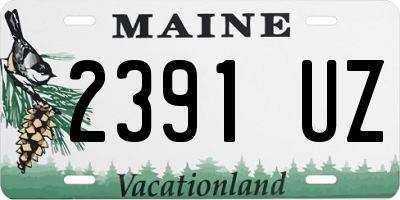 ME license plate 2391UZ