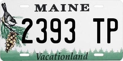 ME license plate 2393TP