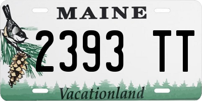 ME license plate 2393TT