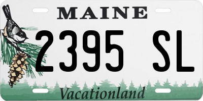 ME license plate 2395SL