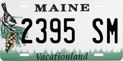 ME license plate 2395SM
