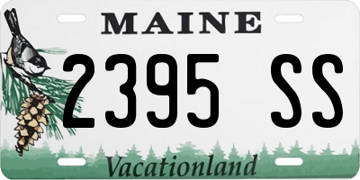 ME license plate 2395SS