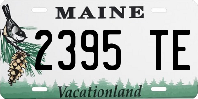 ME license plate 2395TE