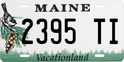 ME license plate 2395TI