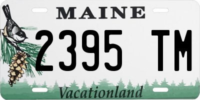 ME license plate 2395TM