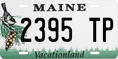 ME license plate 2395TP