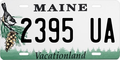 ME license plate 2395UA