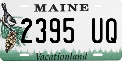 ME license plate 2395UQ