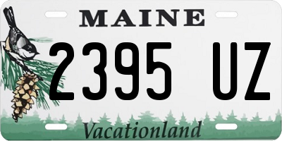 ME license plate 2395UZ