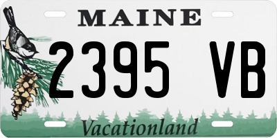 ME license plate 2395VB