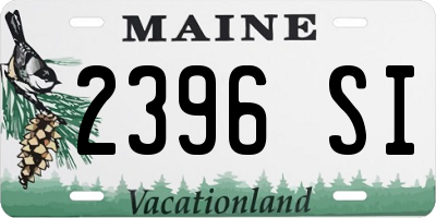 ME license plate 2396SI