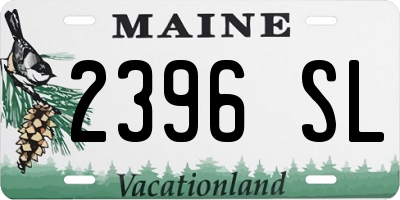 ME license plate 2396SL